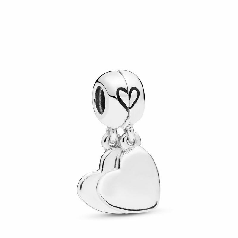 Pandora Mother & Son Love Dangle Charm Ireland - Sterling Silver/Enamel/Black - 145328IWO